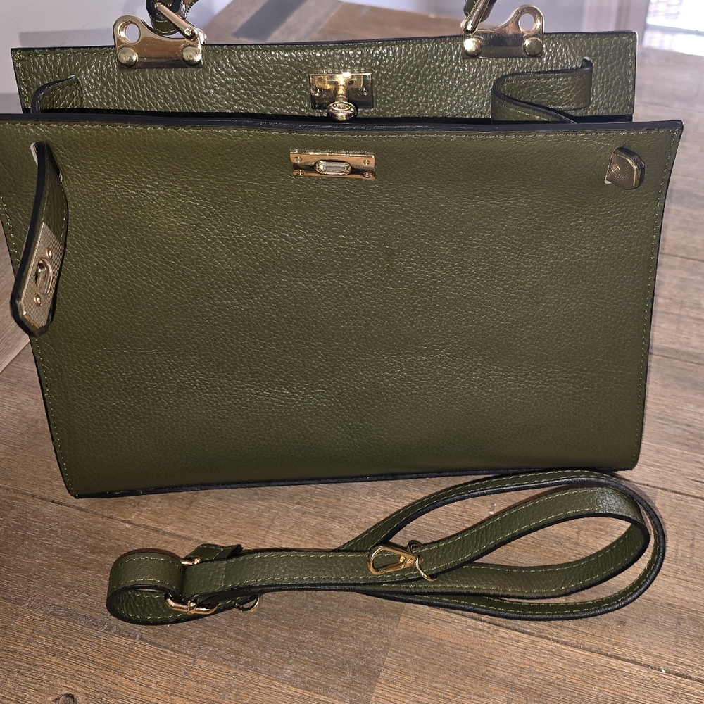 Borse in Pelle made in Italy  leather handbag Purse - Picture 10 of 13